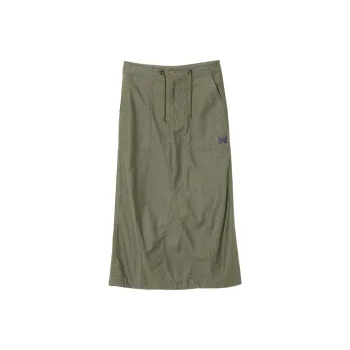 Needles SS25 Casual Long Skirts Women's Olive