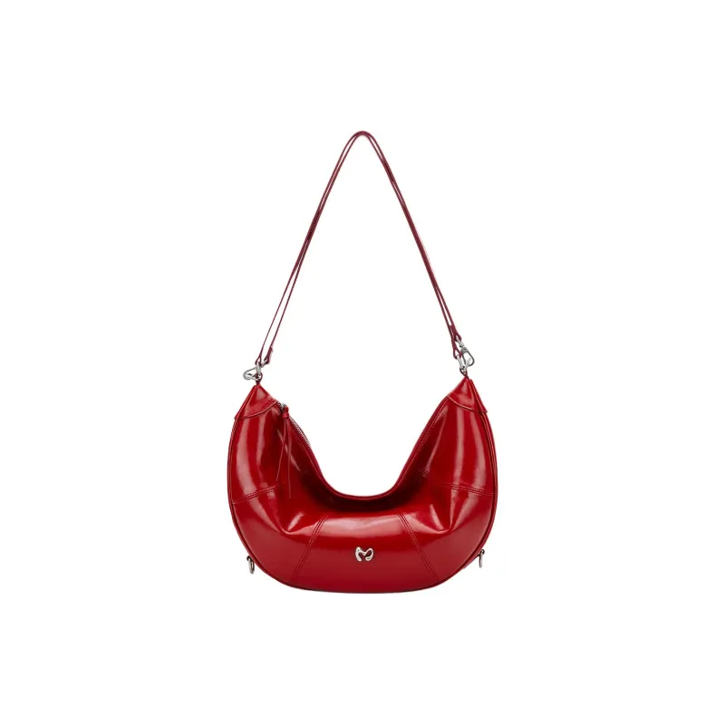 MCMIKO Cow Leather Crossbody Bag Shoulder Bag Regular Women's Party Red-1