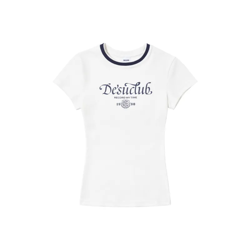 DESSUU T Shirts Women's White-0