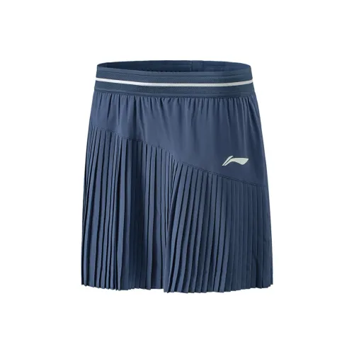 LiNing Tennis Series Casual Shorts Women's Dark Ship Blue