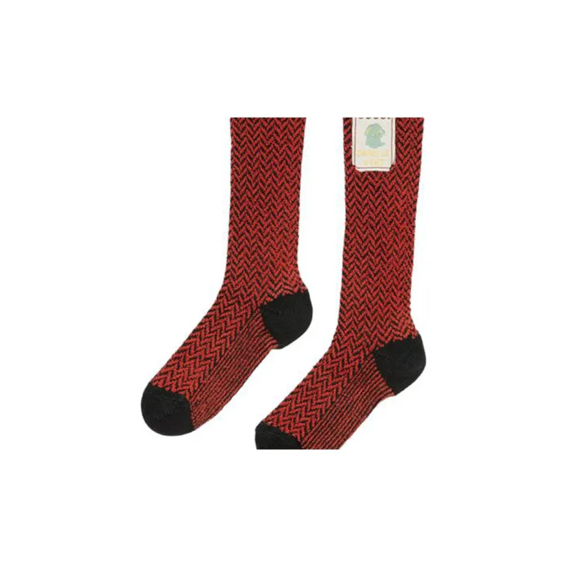 GUCCI SS23 Knee High Socks Men's 1 Pack Black-2