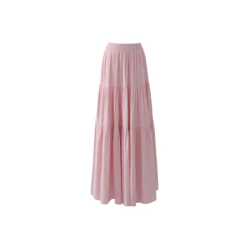 Wen Shan Casual Long Skirt Women's Pink