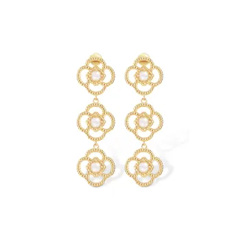 BAODEYI 18K Gold Plated Copper Earrings Unisex