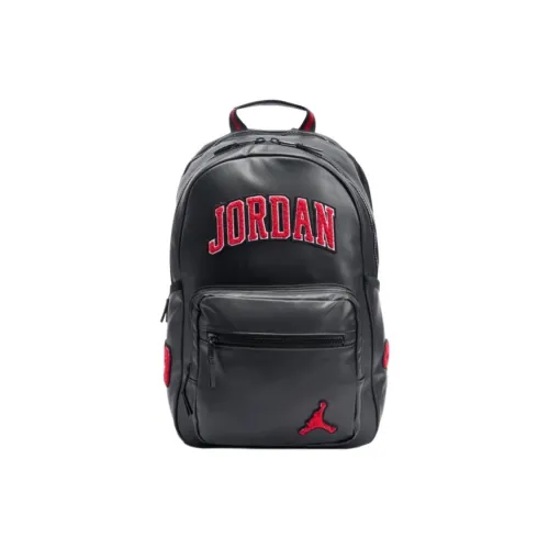 Jordan Synthetic Leather Backpack Unisex Black