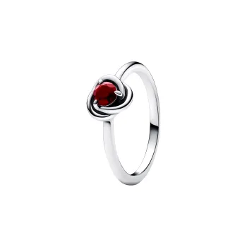 Pandora Crystal, Sterling Silver Rings Unisex Silver