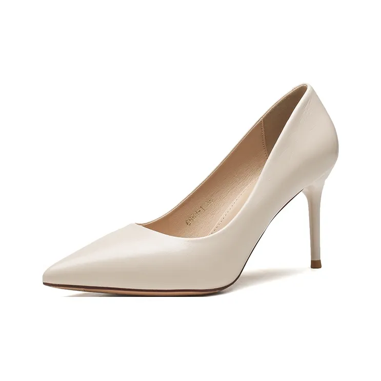 QITUMAUL High Heels Women's Khaki-14
