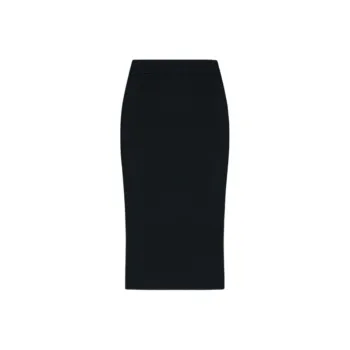 VERSACE JEANS Decorative Button Knitted Midi Skirt