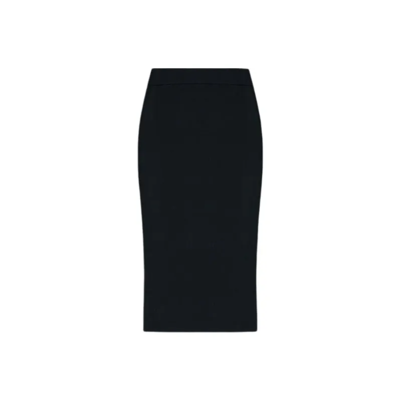 VERSACE JEANS Decorative Button Knitted Midi Skirt-0