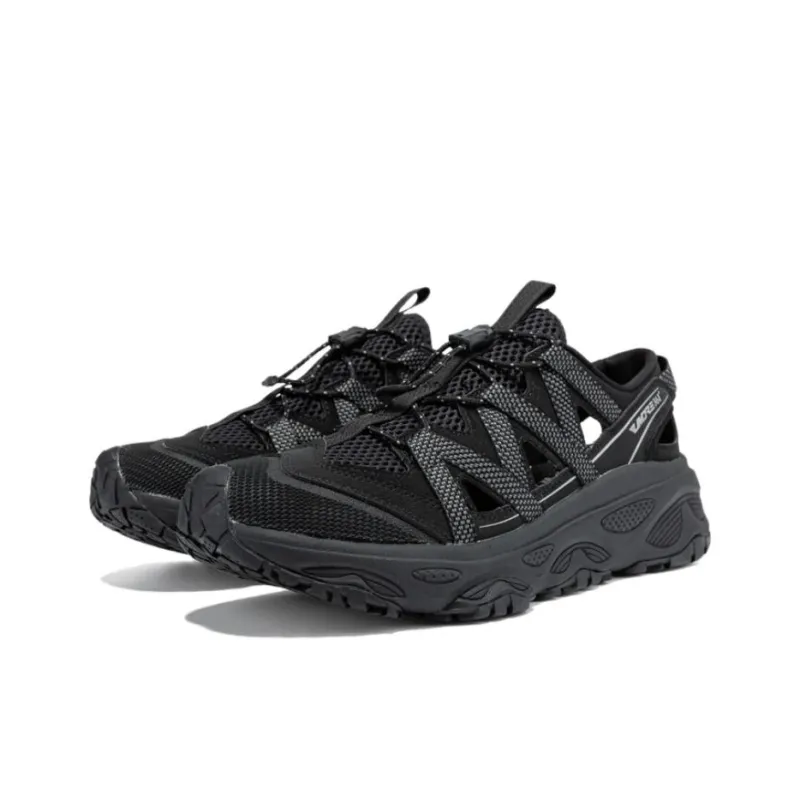 361° Slip Resistant Lightweight Abrasion Resistant River Trekking Shoes Men's Obsidian Black-3