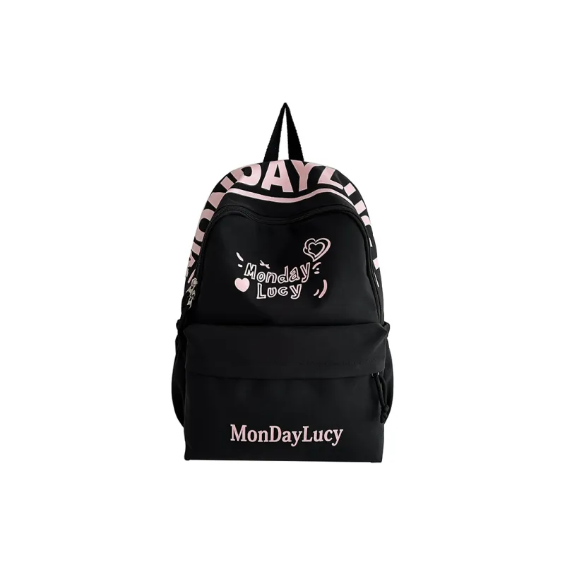 AIBAG Nylon Backpack Unisex White/Black/Pink/Purple/Blue-6
