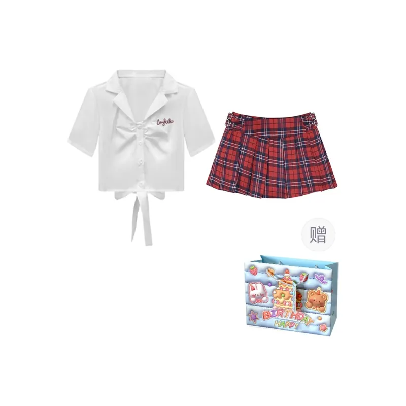 WOWI Two Piece Skirt Sets Women's-0