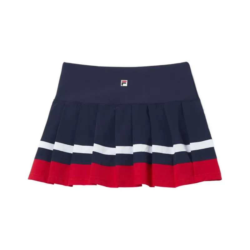 FILA Essentials Pleated Skort Tennis Bottom Women's Marine Blue-0