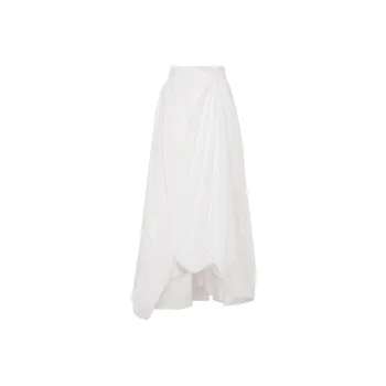 Brunello Cucinelli Draped Bubble Hem Skirt