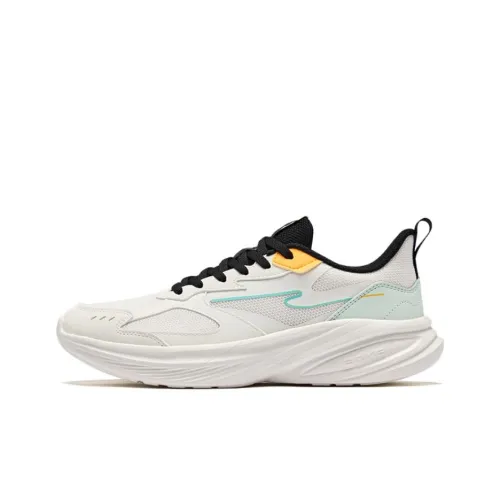 Erke Cushioning Slip Resistant Low Top Casual Running Shoes Men's White