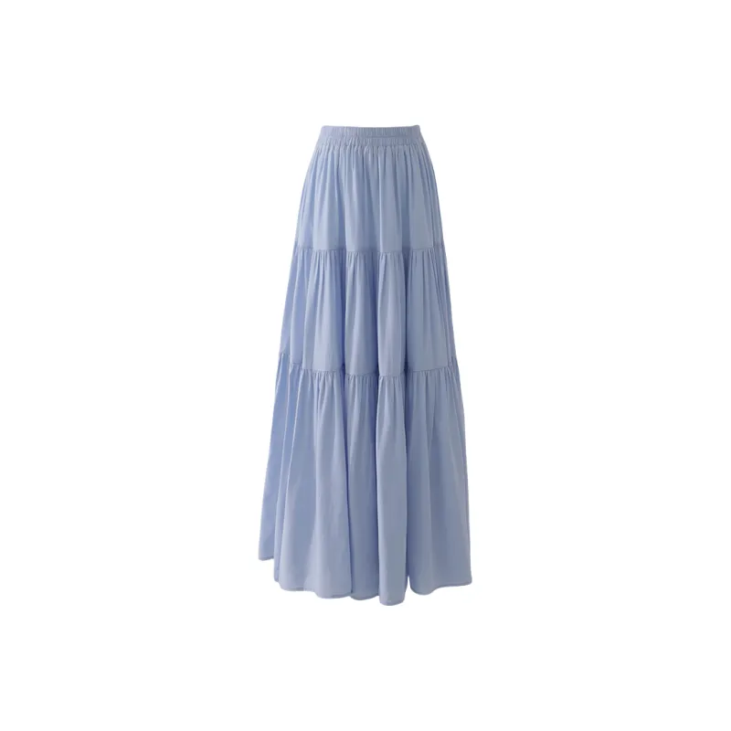 ZXZA Casual Long Skirts Women's-0