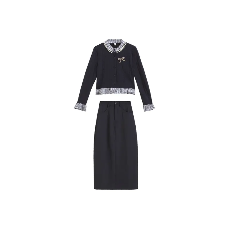 PUREIDOL Skirt Set Women's Blue-0