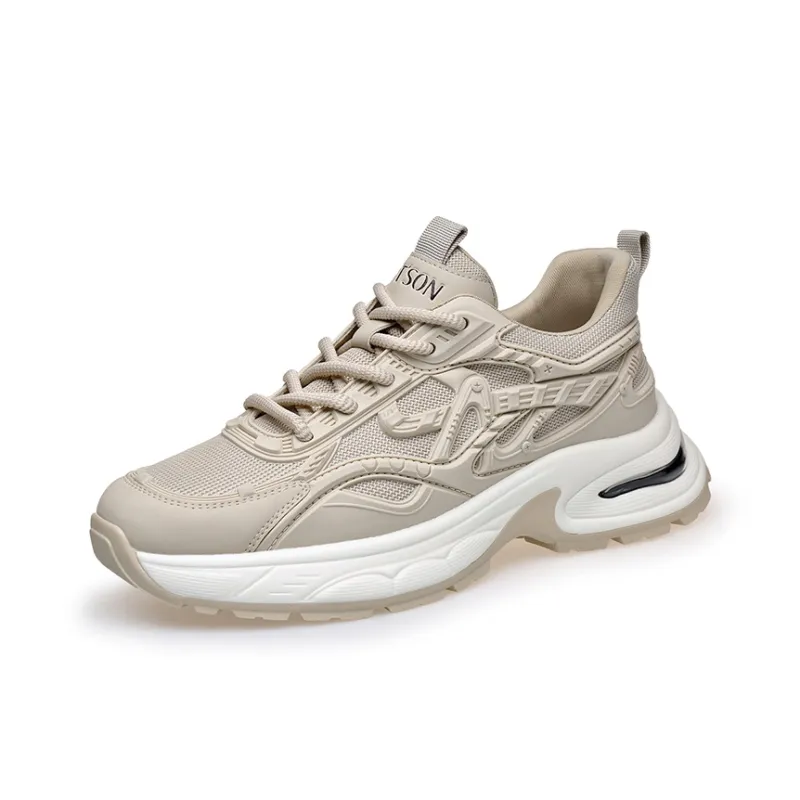 PT'SON Breathable Lightweight Height Increasing Low Top Chunky Sneakers Men's-6