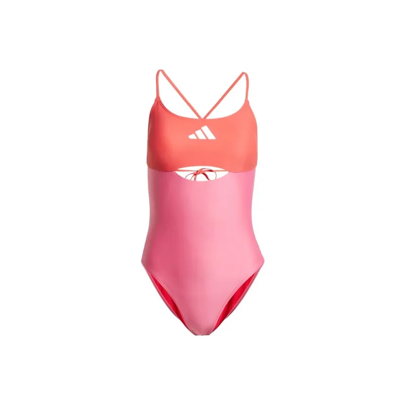 Adidas One piece Swimsuit Women's Red Pink-0