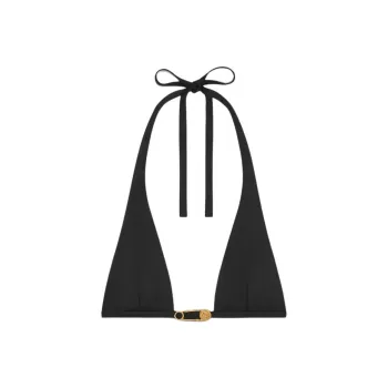 VERSACE Safety Pin Bikini Top
