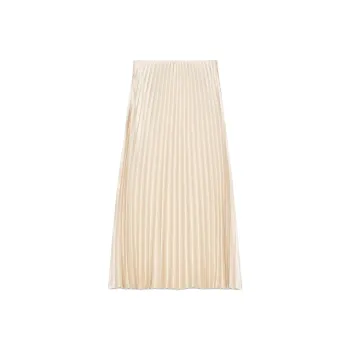 ZARA Casual Long Skirts Women's Beige