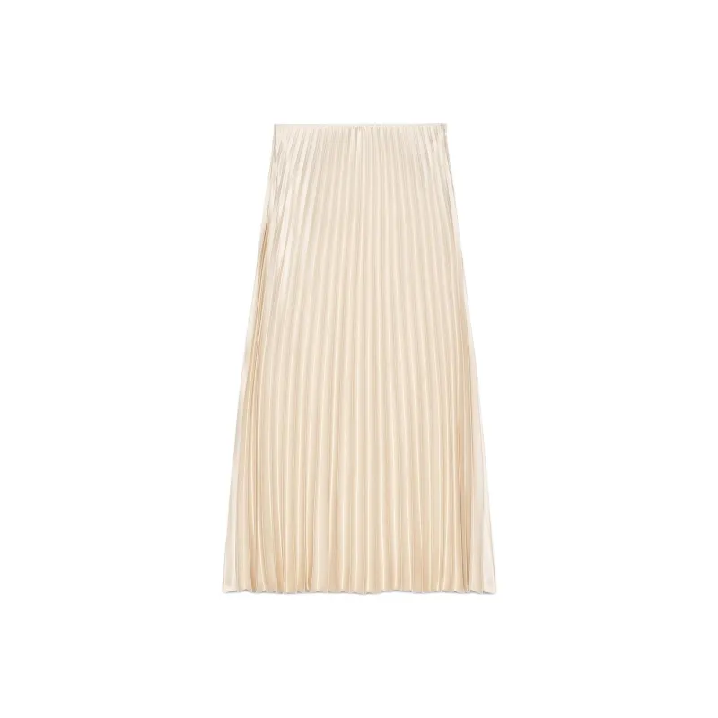 ZARA Casual Long Skirts Women's Beige-0