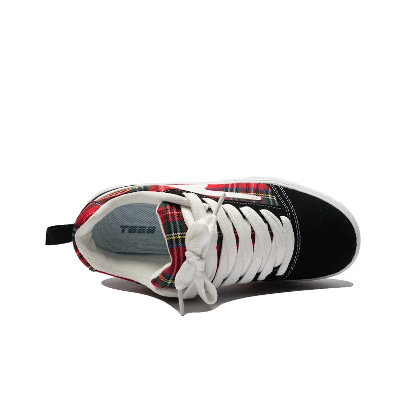 T628 Slip Resistant, Abrasion Resistant, Lightweight, Breathable Low Top Skateboard Shoes Unisex-17