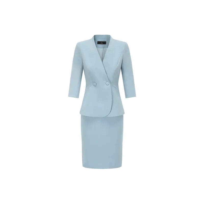 ONE SHALLOW Skirt Set Women's Blue-0