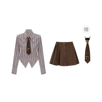 PAVEA Two Piece Skirt Sets Women's
