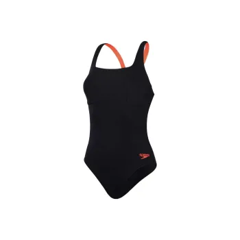 Speedo Women's Flex Band Swimsuit With Swim Bra One-piece Swimsuit Women's Black