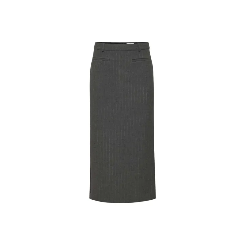 ARITZIA Babaton Talent Skirt Casual Long Skirts Women's Blake H Chcl H Dk Gr/Stone Dark Gray-0