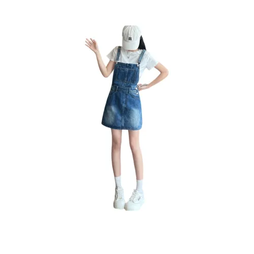 KAISER Denim Short Skirts Women's Blue