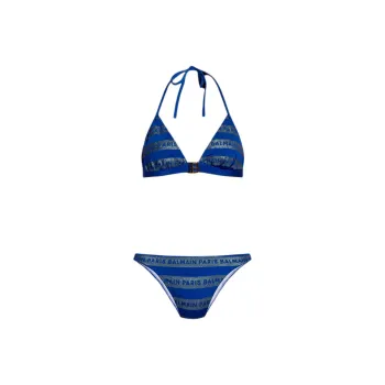 BALMAIN Paris Triangle Two-Piece Bikini Set
