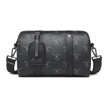 FAIRWHALE PVC Shoulder Bag, Crossbody Bag Regular Unisex Black