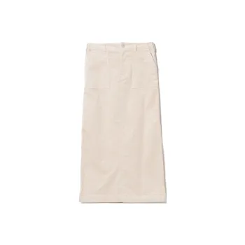Beams Casual Long Skirt Women's Ivory White