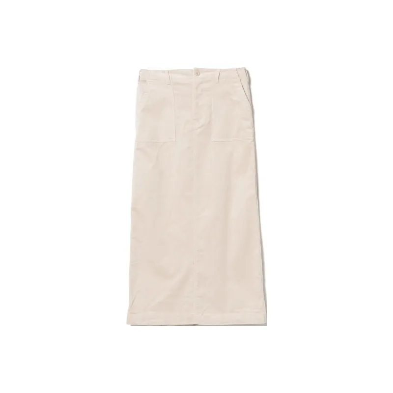 Beams Casual Long Skirt Women's Ivory White-0