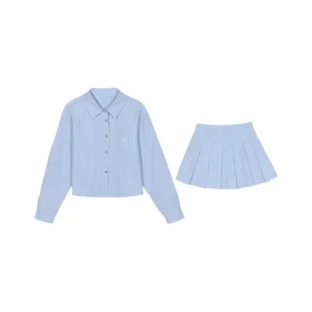 ERIRI Skirt Set Women's Light Blue