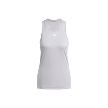 Adidas Women's Aeroready Train Essentials Regular 3 Stripes Tank Top Glory Grey/White