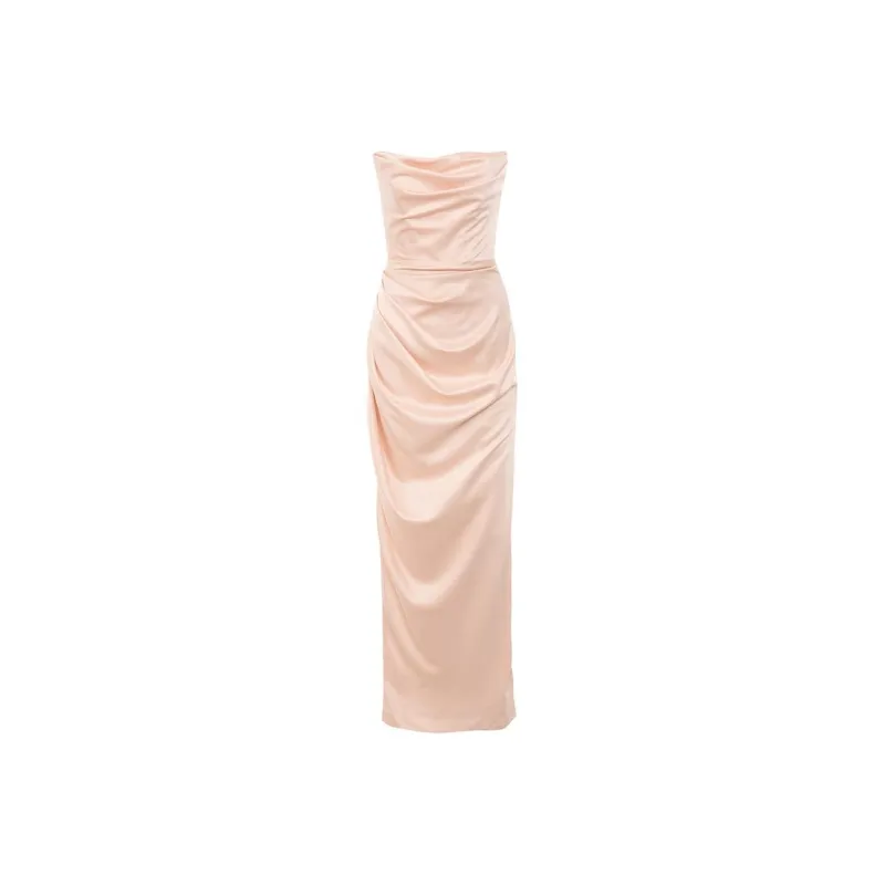 HOUSE OF CB Adrienne Evening Dress Women's CHAMPAGNE/Champagne-3