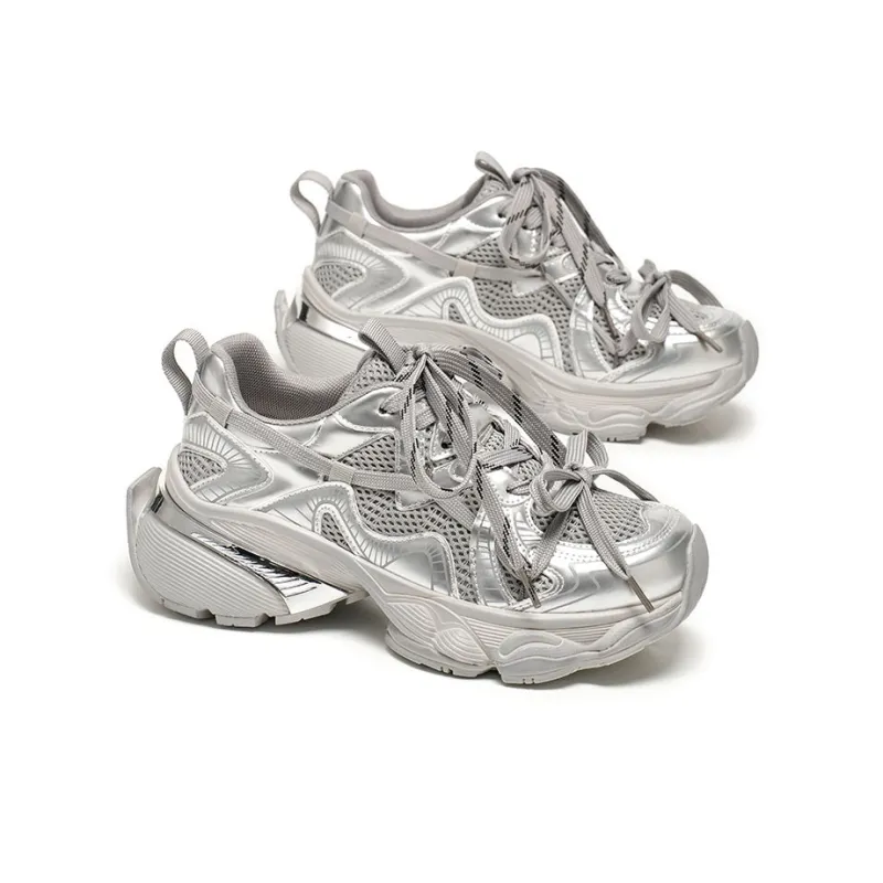 Beau Today Shock Absorbers With Slip Resistant And Abrasion Resistant Properties Low Top Chunky Sneakers Women's-13