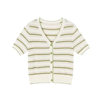 XIANGYING Knitwear Women's Fruit Green