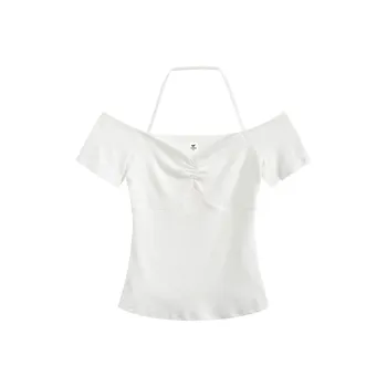FASTFISH Drop Shoulder Sleeve T Shirt Women's
