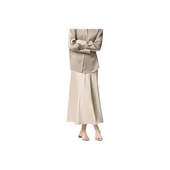 UNIQLO Casual Long Skirts Women's Light Beige