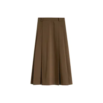 Inman Casual Long Skirts Women's Mercerized Brown