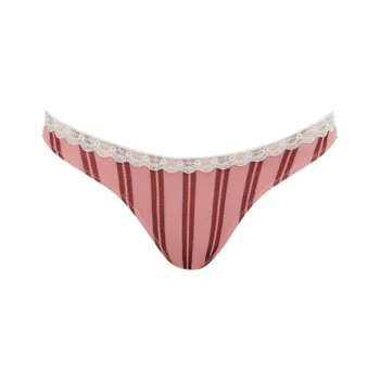 WITH JEAN SS25 Jeanie Bikini Bottom Bikini Swimming Shorts Women's Pink Stripes
