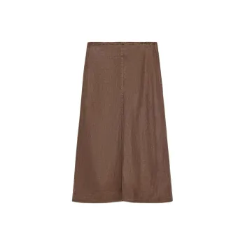 ZARA ZW Series Casual Long Skirt Women's Brown