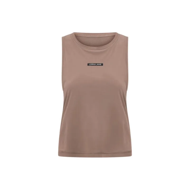 LORNA JANE MESH Sport Vests Women's Brown-0
