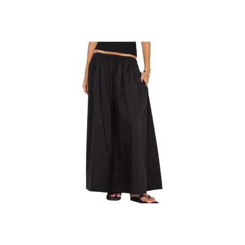 BEC+BRIDGE ELEANOR DRAWCORD MAXI SKIRT Casual Long Skirt Women's BLACK/Black