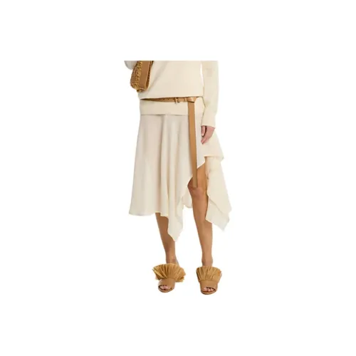 MICHAEL KORS Linen Crepe Gauze Cascade Skirt