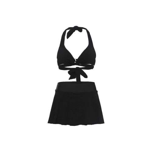 Sanqi Two-Piece Swimsuits Women's Black