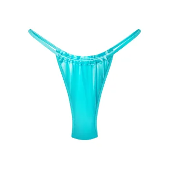 Khy FW24 DROP 010 Ruched Micro Bikini Bottom Swimming Shorts Women's Aqua Green